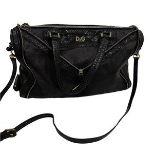 Vintage D&G “Vilma” Black Leather Bag